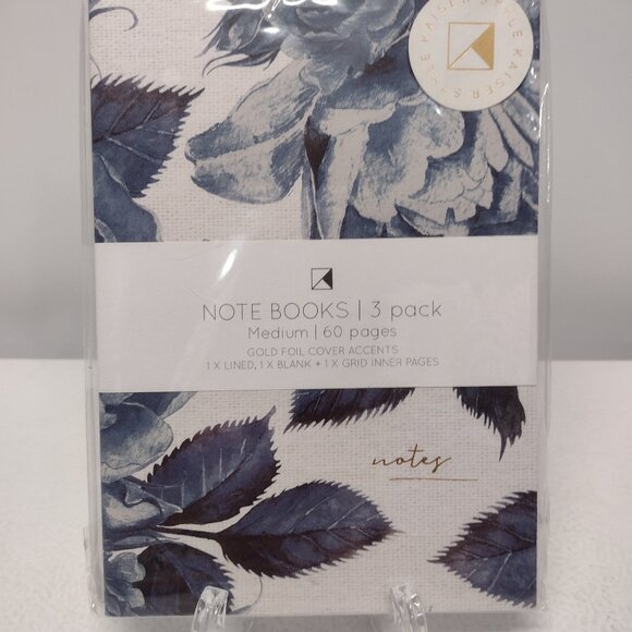 NWT! Notebook/Journal Set, 3ct in 3 Different Styles - Lined, Blank, Grid - Picture 1 of 2